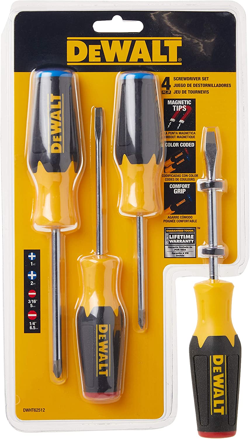 Dewalt DWHT62512 4 Pc Screwdriver Set