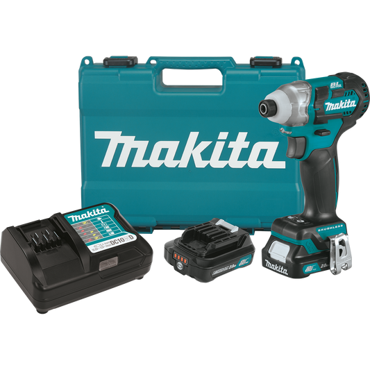 Makita DT04R1 12V max CXT® Lithium‑Ion Brushless Cordless Impact Driver Kit (2.0Ah)