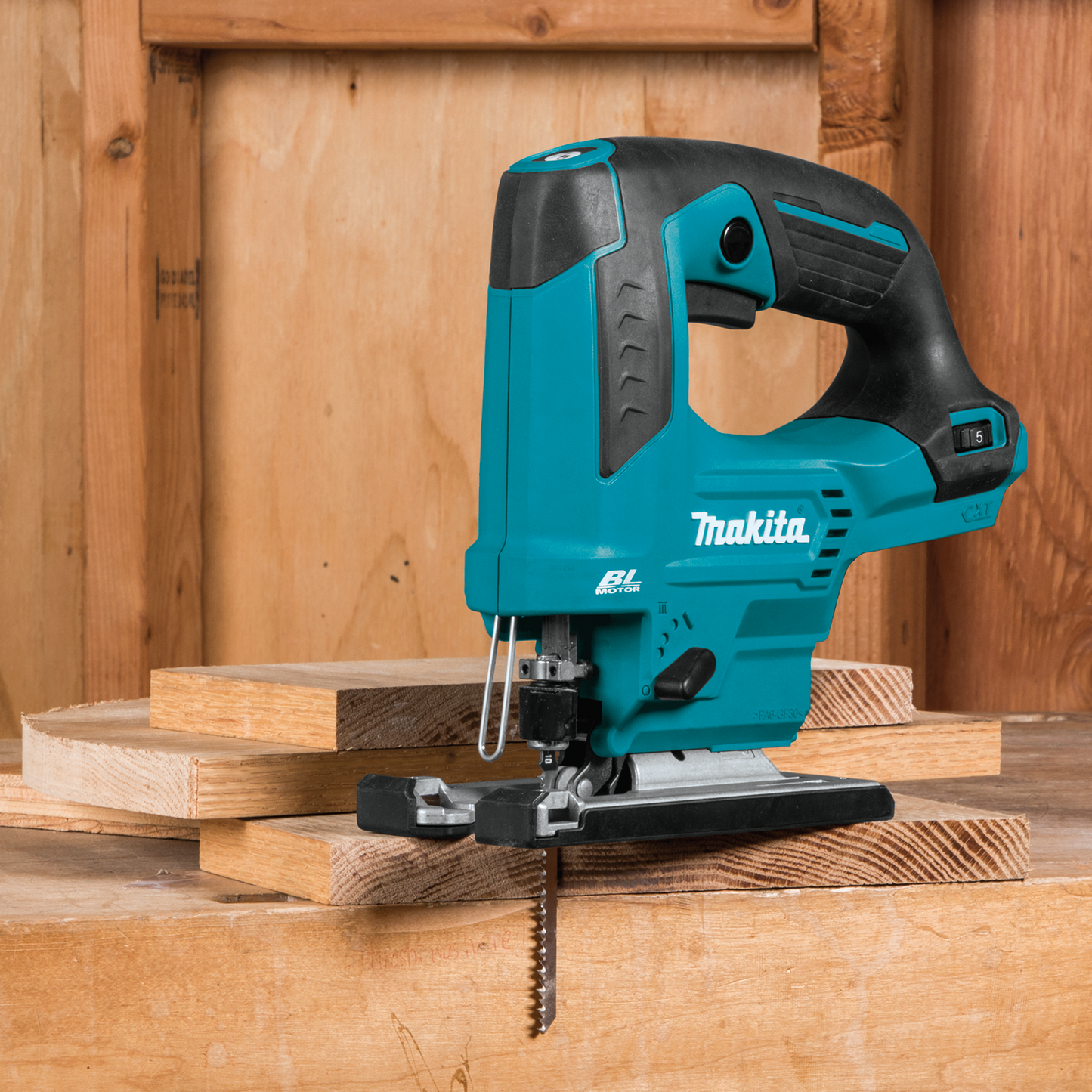 Makita VJ06Z 12V max CXT® Lithium‑Ion Brushless Cordless Top Handle Jig Saw, Tool Only