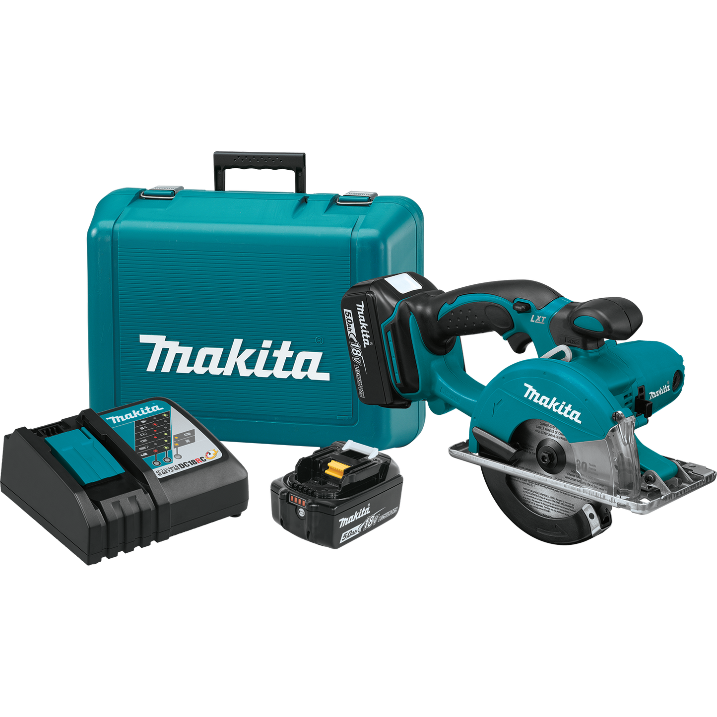 Makita XSC01T 18V LXT® Lithium‑Ion Cordless 5‑3/8" Metal Cutting Saw Kit (5.0Ah)