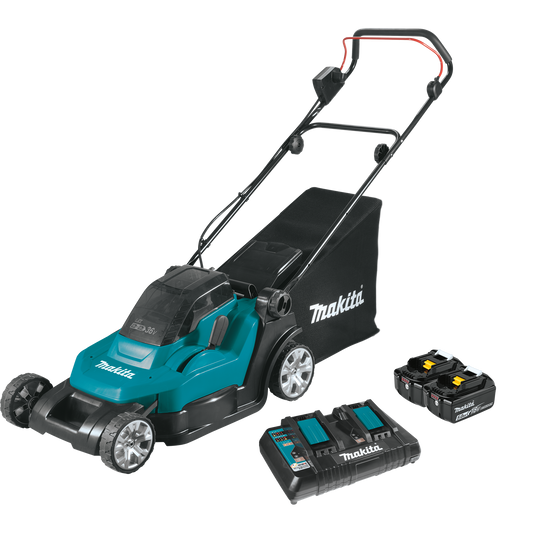 Makita XML05PT 36V (18V X2) LXT® 17" Residential Lawn Mower Kit (5.0Ah)