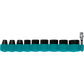 Makita E-01672 Impact XPS® 10 Pc. 3/8" Drive 6‑Point SAE Impact Socket Set w/ Standard Socket Adapter