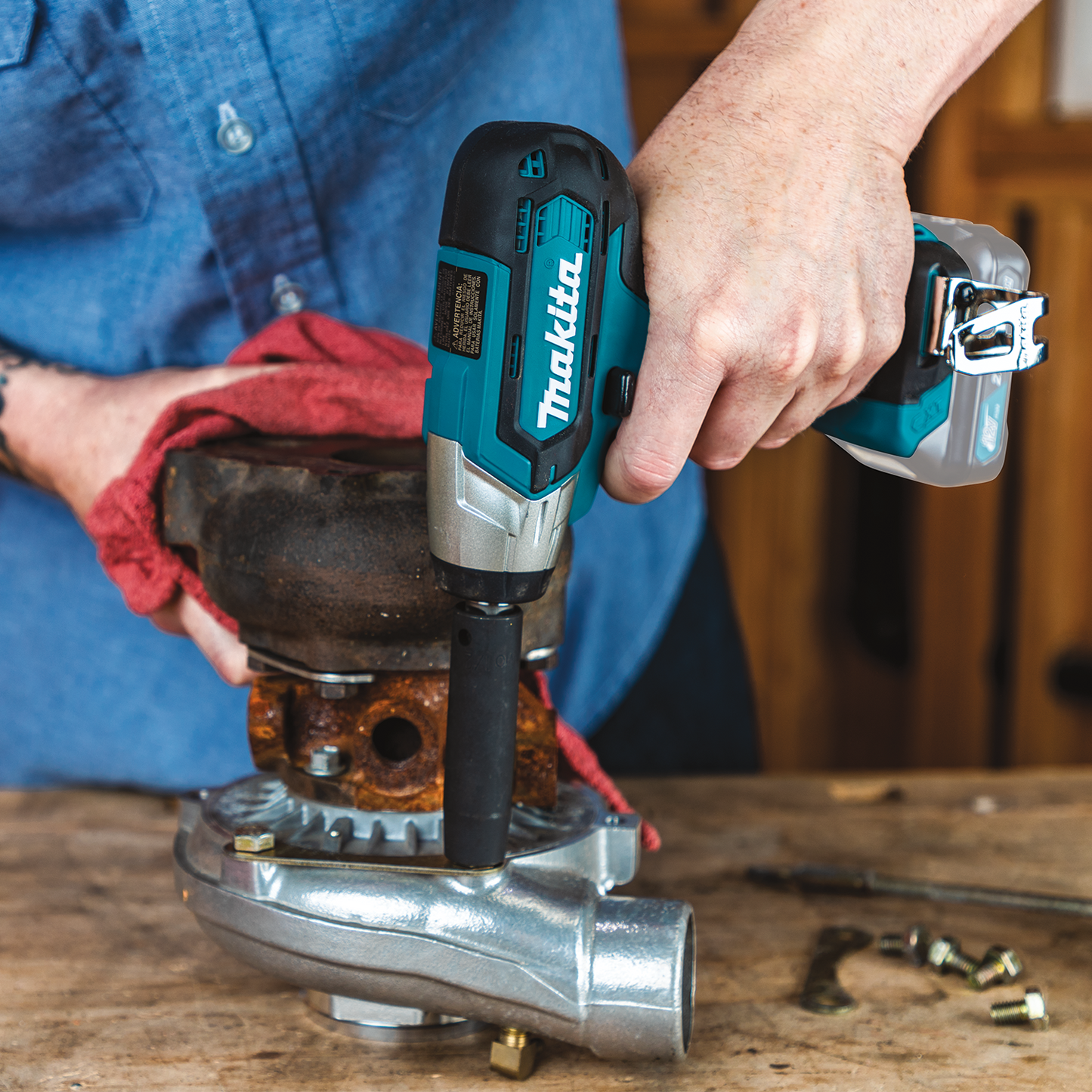 Makita WT03Z 12V max CXT® Lithium‑Ion Cordless 1/2" Sq. Drive Impact Wrench, Tool Only