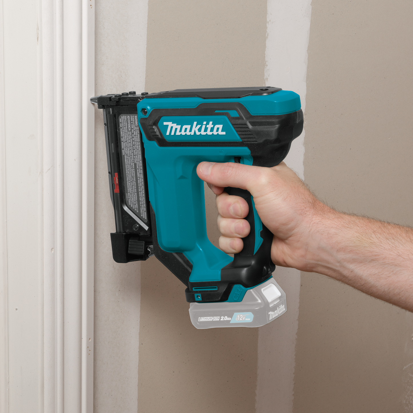 Makita TP03Z 12V max CXT® Lithium‑Ion Cordless Pin Nailer, 23 Ga., Tool Only