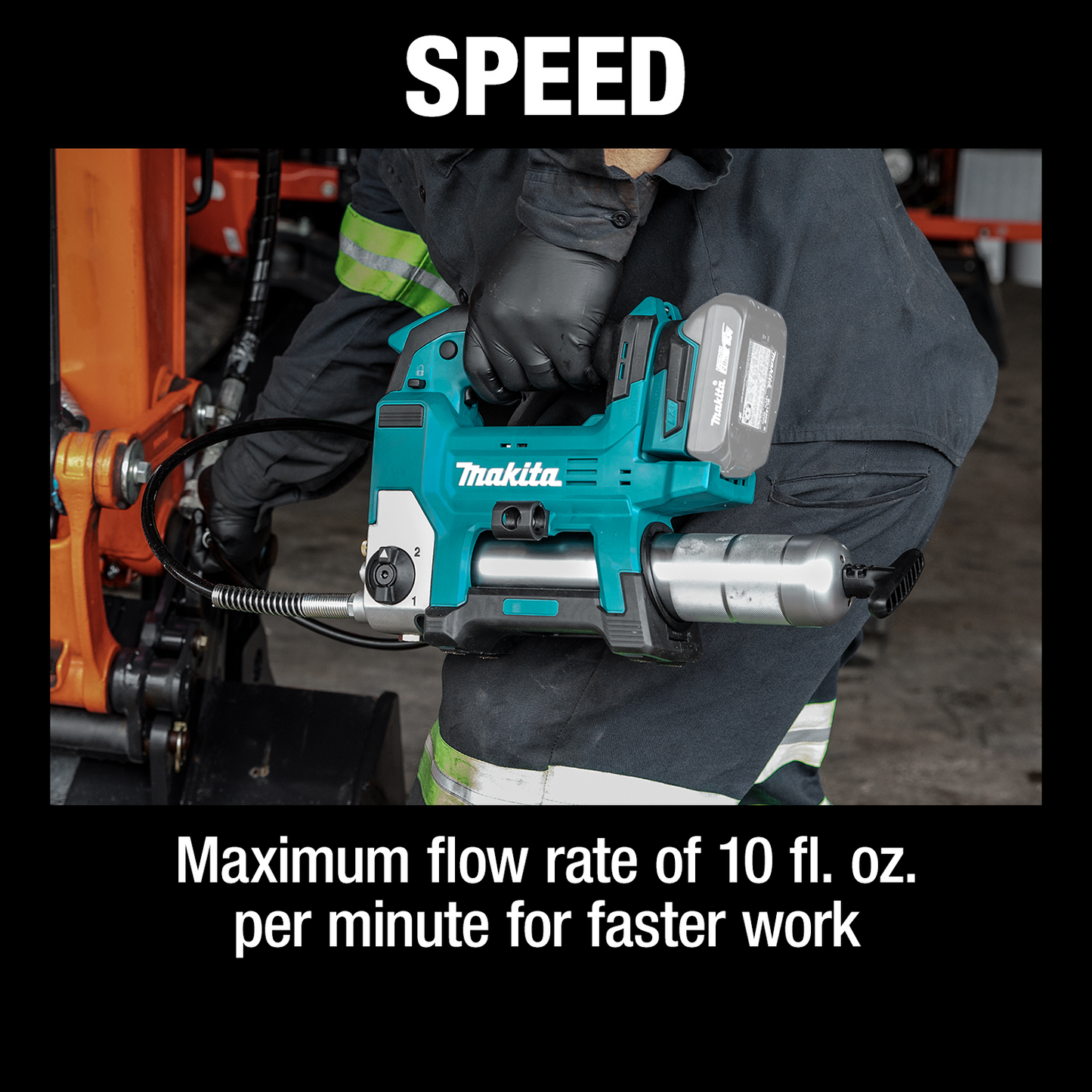 Makita XPG01S1 18V LXT® Lithium‑Ion Cordless Grease Gun Kit (3.0Ah)