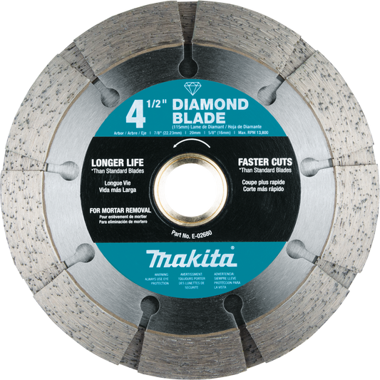 Makita E-02680 4‑1/2" Dual Sandwich Diamond Tuck Point Blade