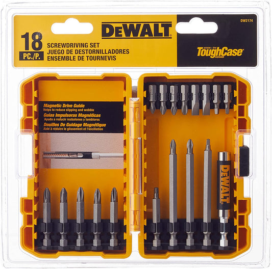 Dewalt DW2174 Screwdriving Set With Tough Case® (18 Pc)
