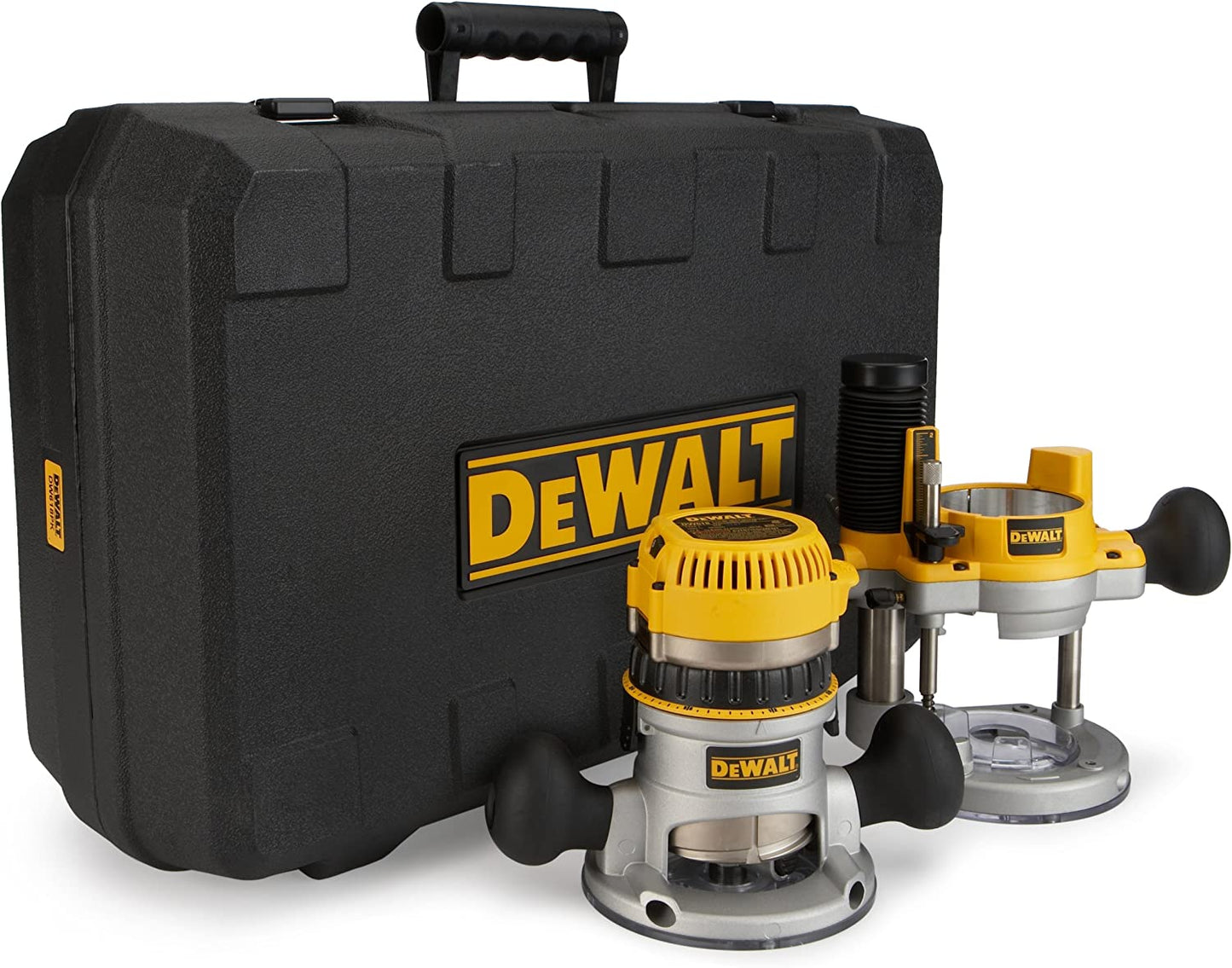 Dewalt DW618PK 2-1/4 Hp Electronic Vs Fixed/Base Plunge Base Ro