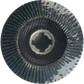 Makita T-03894-3 X‑LOCK 4‑1/2" 40 Grit Type 29 Angled Grinding and Polishing Flap Disc for X‑LOCK and All 7/8" Arbor Grinders, 3/pk