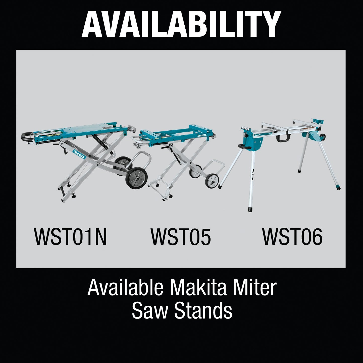 Makita WST01N Large Rising Base Miter Saw Stand