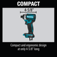 Makita XDT14Z 18V Lxt® Lithiumion Brushless Cordless Quickshift Mode 3Speed Impact Driver, Tool Only