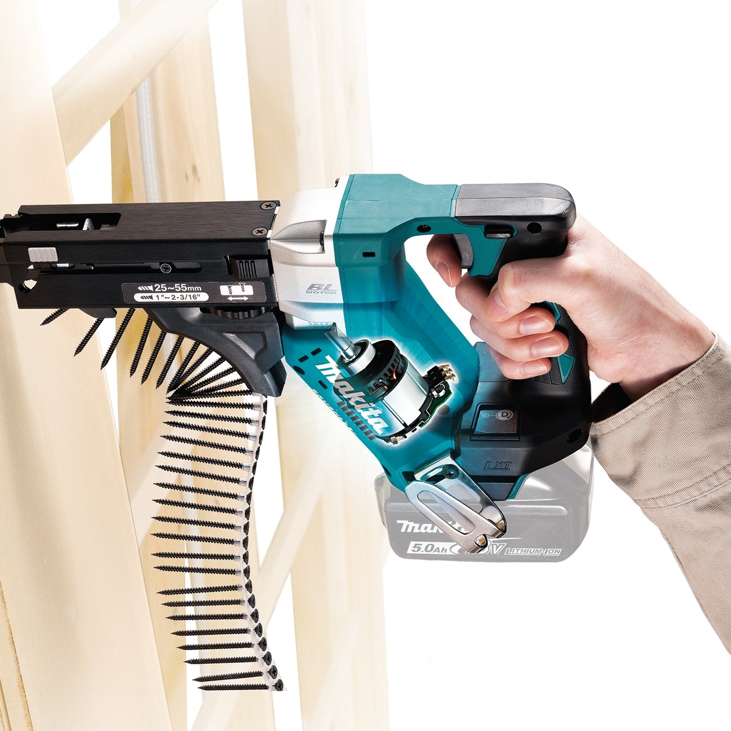 Makita XRF03Z 18V LXT® Lithium‑Ion Brushless Cordless 6,000 RPM Autofeed Screwdriver, Tool Only
