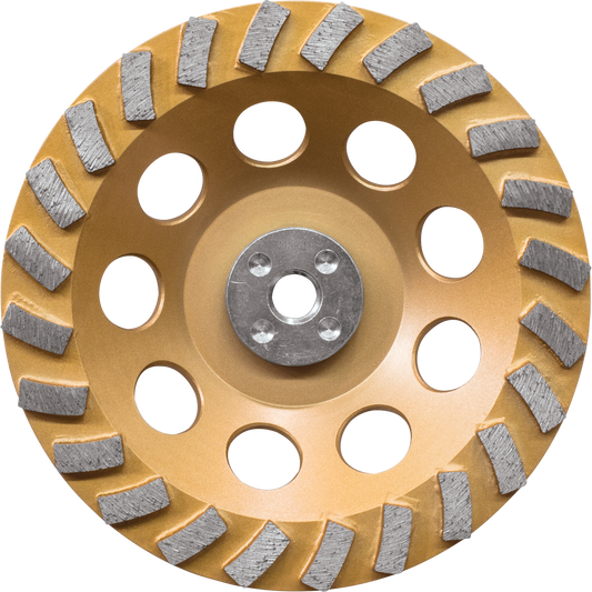 Makita A-96425 7" Low‑Vibration Diamond Cup Wheel, 24 Segment Turbo