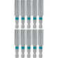 Makita A-96986 ImpactX™ 2‑3/8″ One Piece Magnetic Insert Bit Holder, 10/pk, Bulk