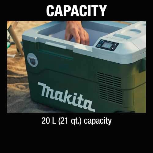 Makita ADCW180Z Outdoor Adventure™ 18V X2 LXT®, 12V/24V DC Auto, and AC Cooler/Warmer, Tool Only