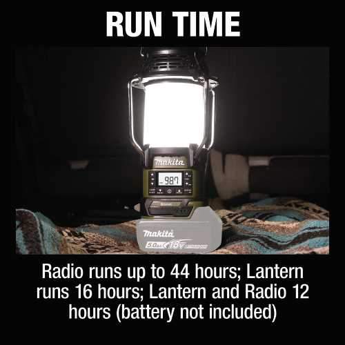 Makita ADRM13 Outdoor Adventure™ 18V LXT® Bluetooth® Radio and L.E.D. Lantern, Tool Only