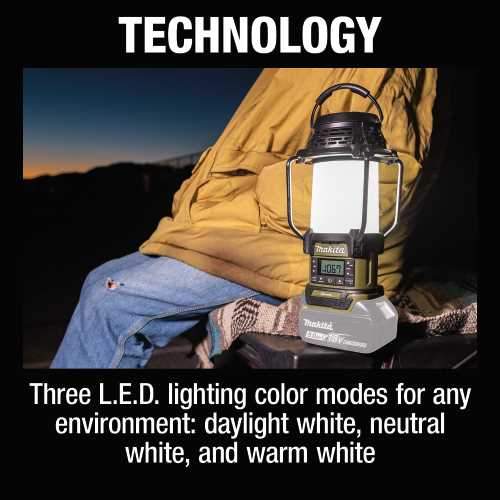 Makita ADRM13 Outdoor Adventure™ 18V LXT® Bluetooth® Radio and L.E.D. Lantern, Tool Only