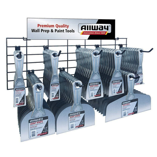Allway PW8 80-Piece Two-Piece Stainless-Steel Joint Knife Merchandiser
