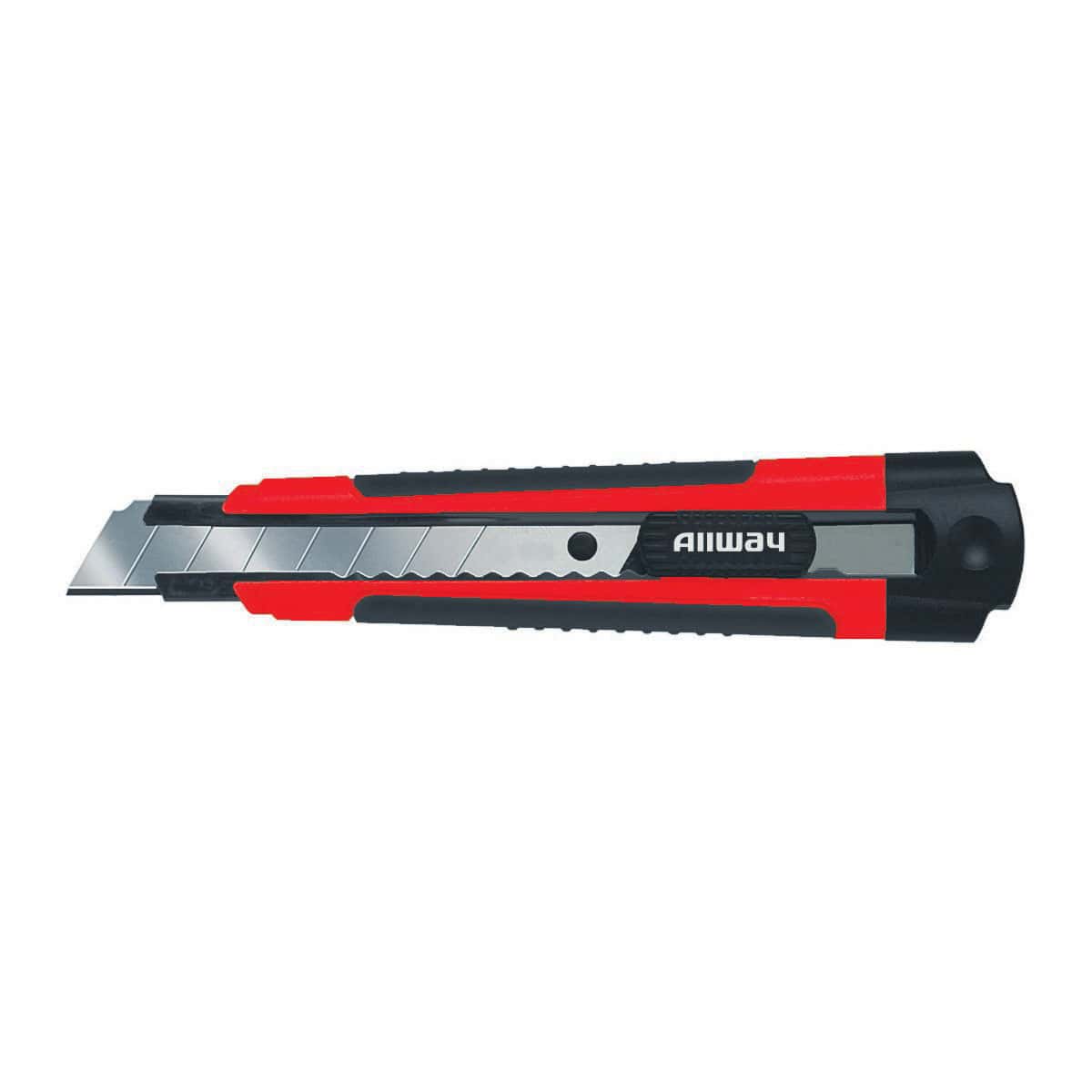 Allway RK7 Soft Grip 18mm Snap-Off Knife, 3 Blades