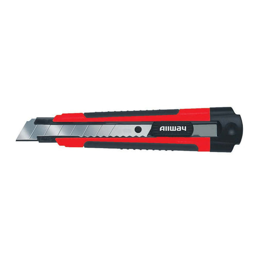 Allway RK7 Soft Grip 18mm Snap-Off Knife, 3 Blades