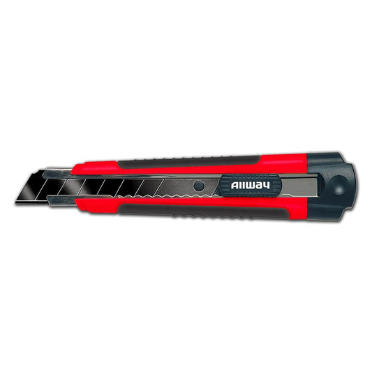 Allway RK7A Soft Grip Auto-Load 18mm Snap-Off Knife, 3 Blades