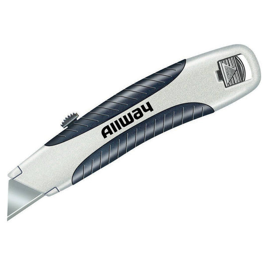 Allway RSK Soft-Grip Retractable Utility Knife, 3 Blades