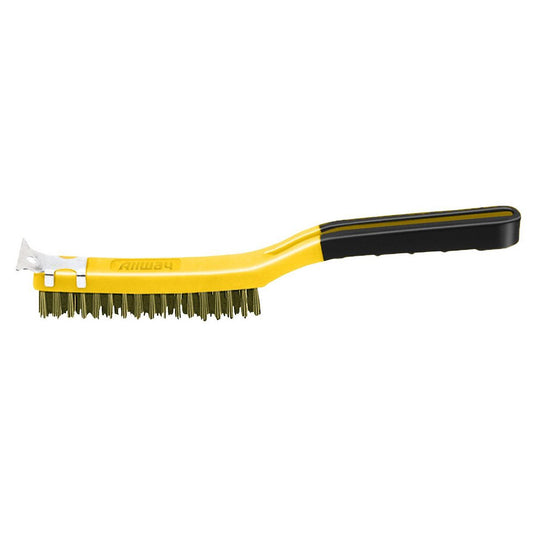 Allway SB319/BB 3 x 19 Soft-Grip Brass Wire Brush