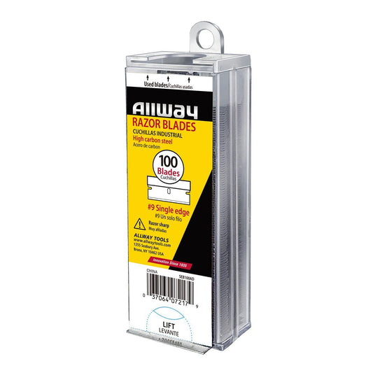 Allway SEB100AD Single-Edge Blades, Auto Dispenser, 100-Pack