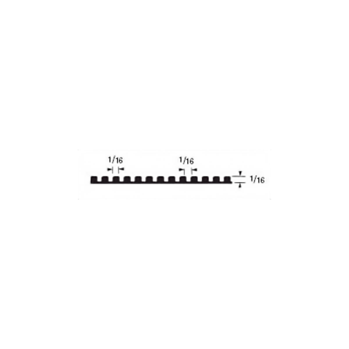 Allway SNTS1 1/16" x 1/16" x 1/16" Soft-Grip Square-Notch Trowel