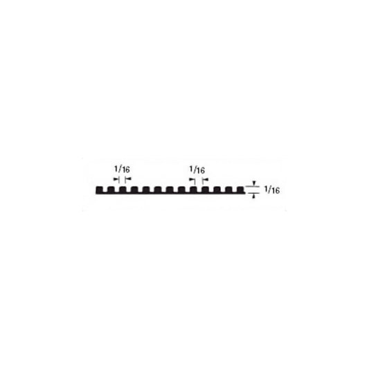 Allway SNTS1 1/16" x 1/16" x 1/16" Soft-Grip Square-Notch Trowel