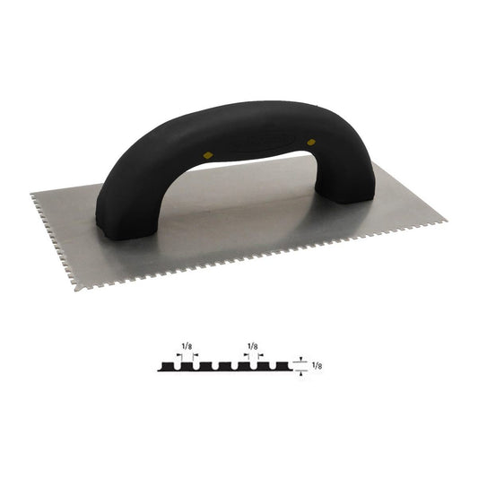 Allway SNTU2 3/32" x 3/32" x 1/8" Soft-Grip U-Notch Trowel
