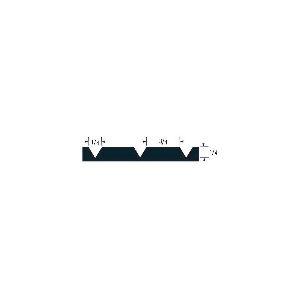 Allway SNTV3 ¼"� x ¾"� Soft Grip Skip-Tooth Notch Trowel