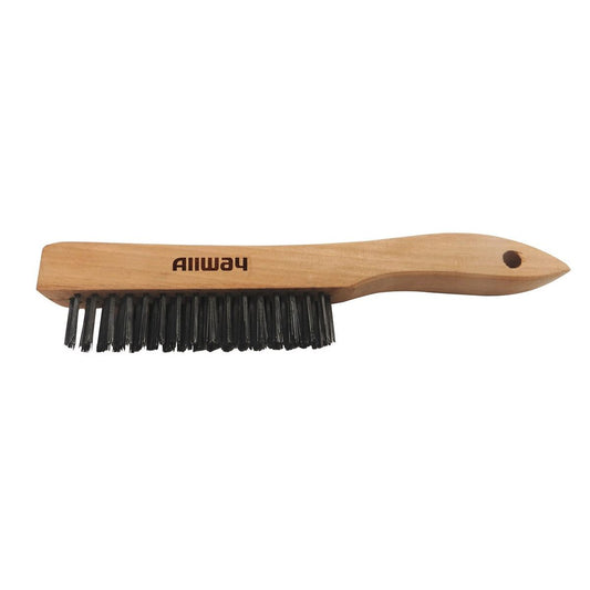 Allway WB416 Wood Handle Wire Brush - 4×16