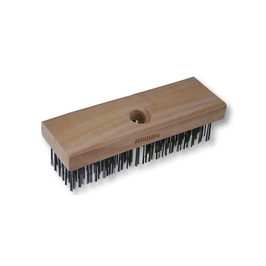 Allway WB619 Wood Handle Wire Brush - 6×19