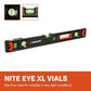 Lufkin CBOXL24 24" NITE EYE™ Aluminum Box Beam Level