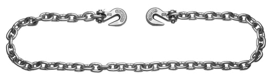 Campbell T0226615 5/16" x 20' Grade 43 High Test Binder Chain w/Clevis Grab Hooks Each End