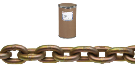 Campbell T0510712 7/16" Grade 70 Transport Chain, Yellow Chromate, 300' per Drum