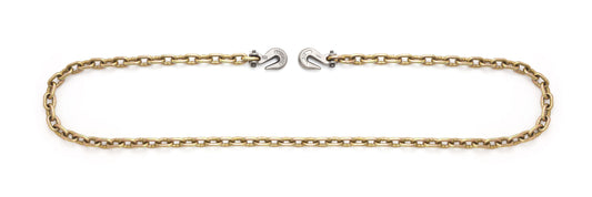 Campbell T0513576 5/16" x 20' Grade 70 Metric Binder Chain w/Clevis Grab Hooks Each End