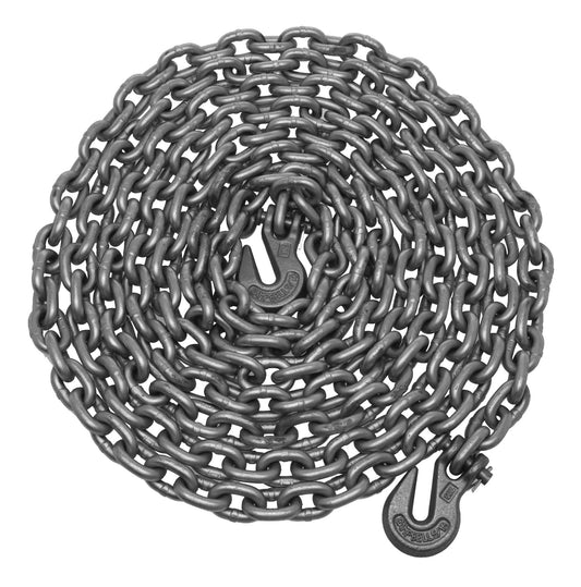Campbell T0231916 5/16" x 16' Grade 43 High Test Hi-Vis Tow Chain w/ Clevis Grab Hooks, 1 per Bag