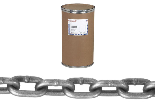 Campbell T0520612 3/8" Beacon 7 Fishing Chain, Bright, 200' per Drum