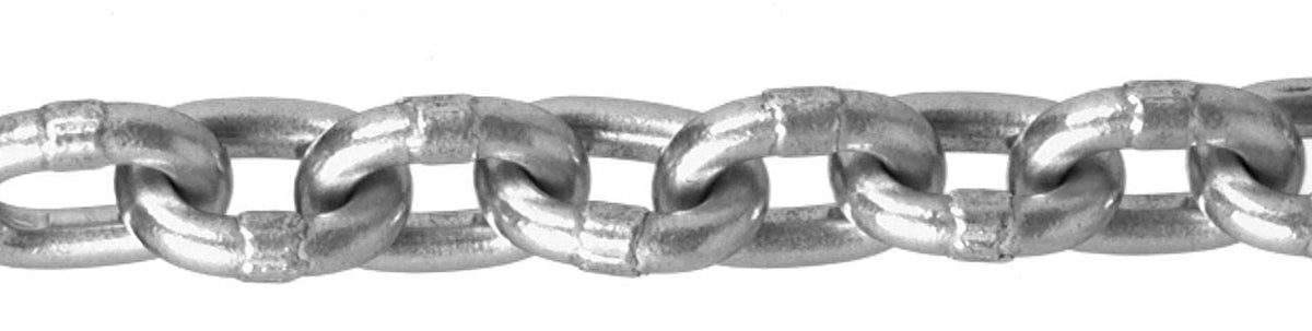 Campbell T0635211 17/64" Aluminum Chain, Bright, 100' per Carton