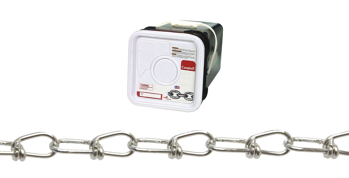 Campbell PD0752496N 2/0 Double Loop (Inco) Chain, Yellow Polycoat, 200' per Square Pail