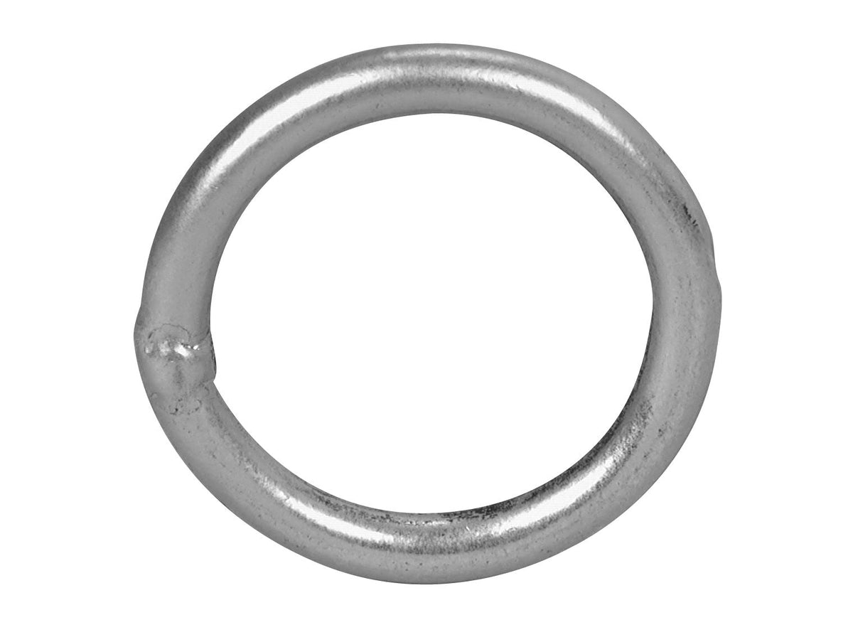 Campbell 6055988 7/16" x 4" Scallop Net Welded Ring, Case Hardened, Bright