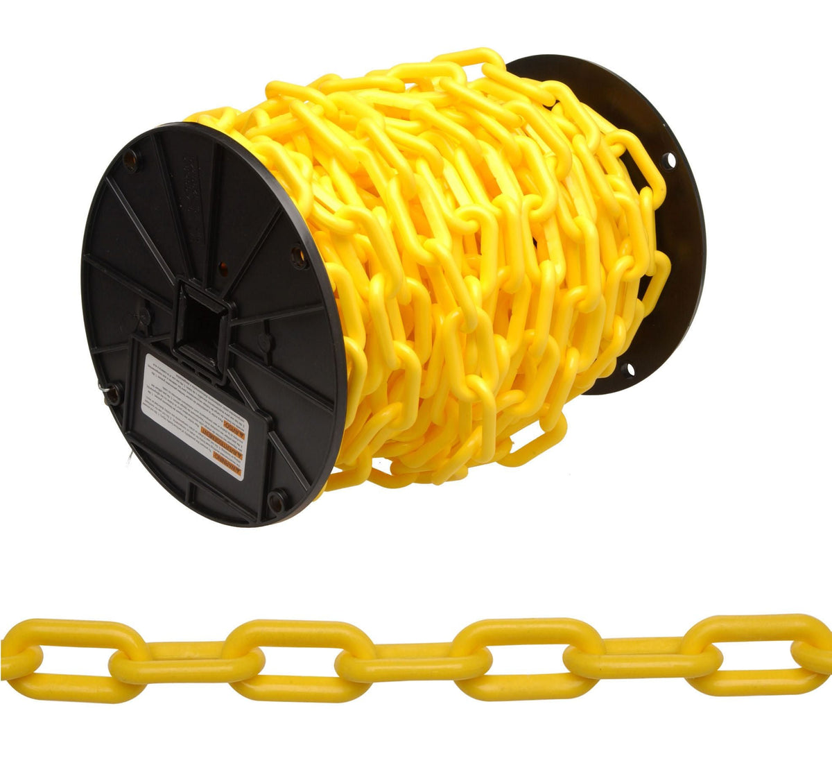 Campbell T0990837 #8 Plastic Chain, Yellow, 60' per Reel