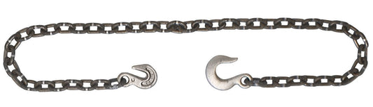 Campbell 1005505 3/8" x 14' Grade 30 Log Chain, w/Grab Hook One End, Slip Hook Other End, 1 per Bag