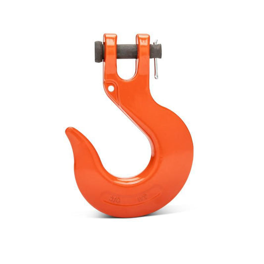 Campbell 4403515 3/8" Alloy Clevis Slip Hook, Forged Alloy, Painted Orange
