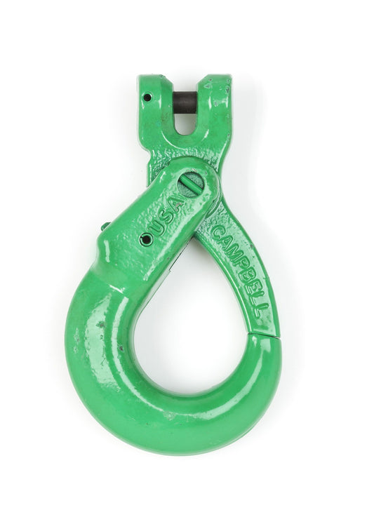 Campbell 5749095 5/8" Quik-Alloy® Self Locking Hook, Grade 100, Painted Green