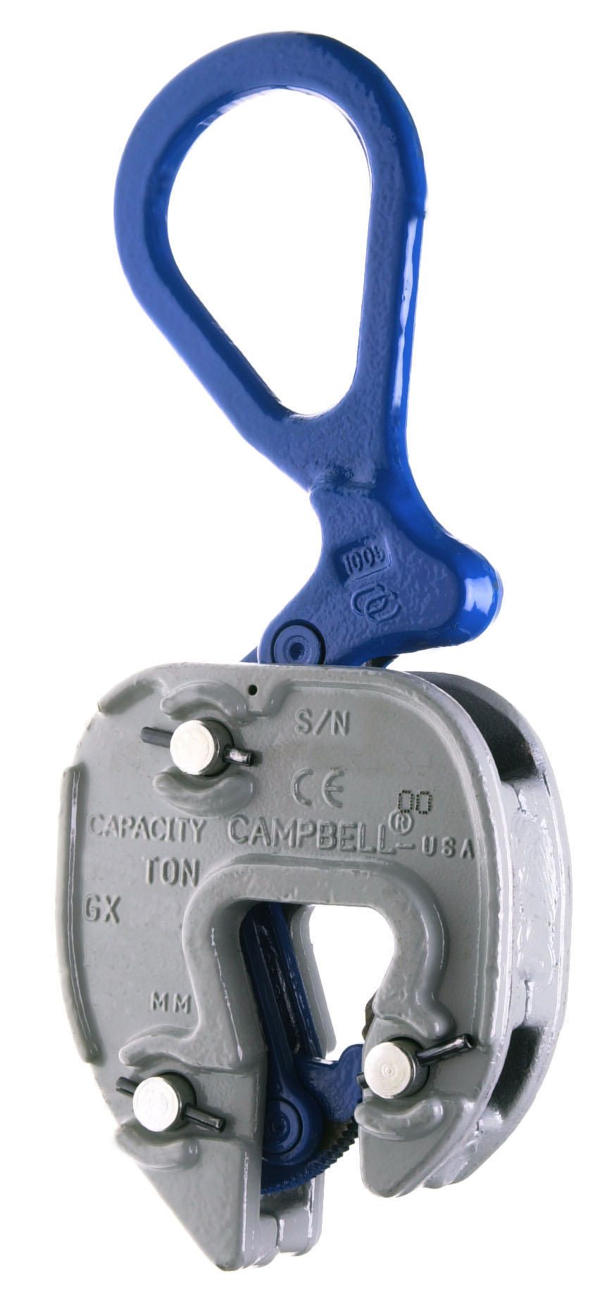 Campbell 6423010 GX Plate Clamp, 1/16"- 1" Grip, 3 ton WLL