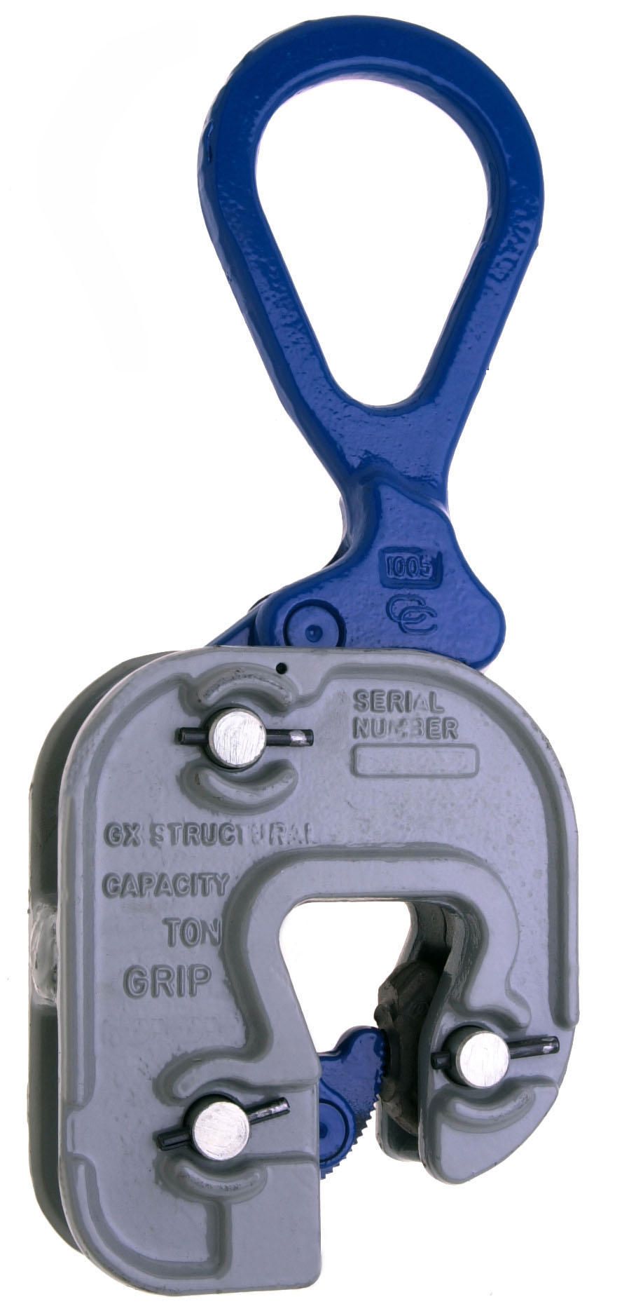 Campbell 6423105 GX Structural Short Leg Plate Clamp, 1/16"- 3/4" Grip, 1 ton WLL