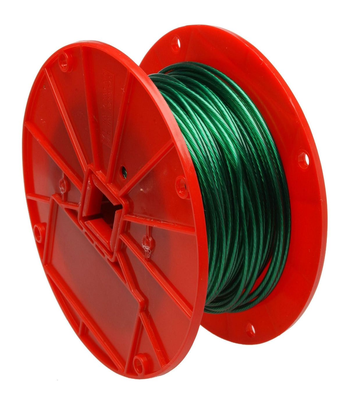 Campbell 7000197 1/16", 1 x 7 Cable, Green Vinyl Coated to 1/8", 250 Feet per Reel